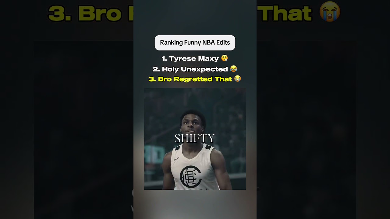 Ranking Funny NBA Edits