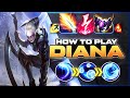 HOW TO PLAY DIANA SEASON 14 | Build &amp; Runes | Season 14 Diana guide | League of Legends
