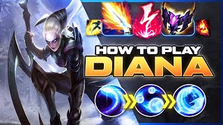 HOW TO PLAY DIANA SEASON 14 | Build & Runes | Season 14 Diana guide | League of Legends @Yeagerlol