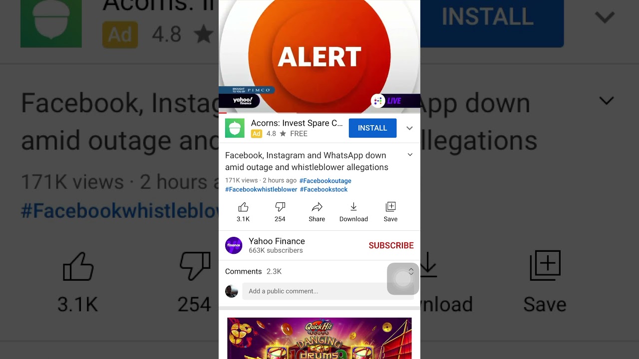 This Why Facebook/Instagram/What app is down in the stock market and down for real￼ 