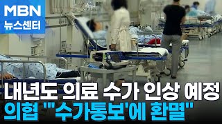 의료 수가 내년 1.96% 인상에 의협 반발…