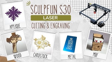 Our NEW Laser Cutting & Engraving Machine - Sculpfun S30 PRO (10W)