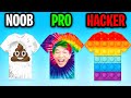 NOOB vs PRO vs HACKER In TIE DYE!? (SATISFYING APP GAME! *ALL LEVELS*)