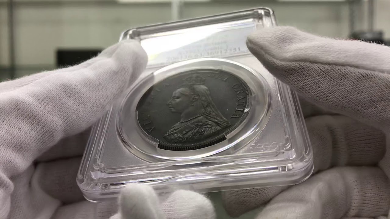 1887 英国 ヴィクトリア女王 ダブルフローリン 銀貨 プルーフ PCGS PR