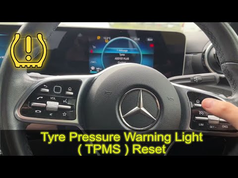 2019 MERCEDES A CLASS tyre pressure warning reset