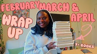 All the 9 books I read in February, March, and April 📖♡