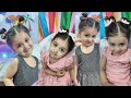 2 pony hairstyle for 2 year old baby। hairstyle for baby girl । bhavi and khavish shows