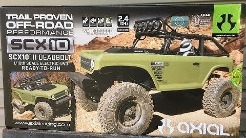 Axial scx10 2 Deadbolt Unboxing And Review