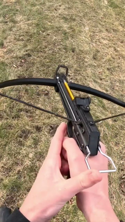 20$, 50lb amazon pistol crossbow POV scope shot
