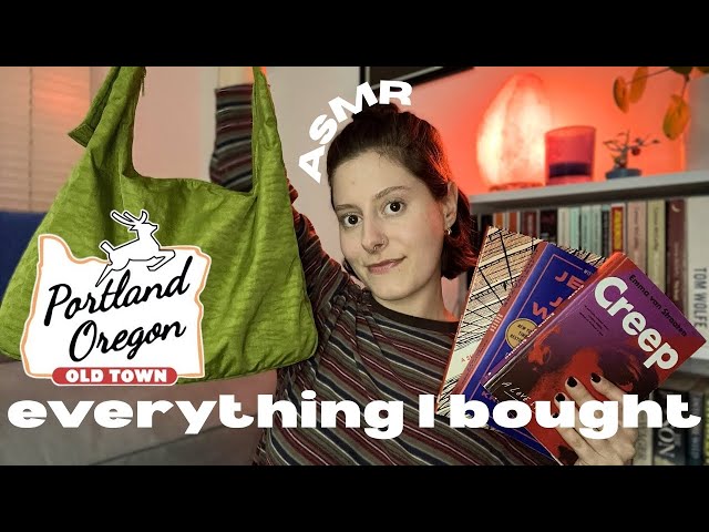 ASMR | Portland OR Haul 🛍️ (BAGGU, Books, Snacks + More)