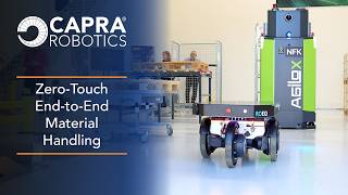 Capra Robotics and Agilox Robots Working Together | Indoor-outdoor Automated Logistics Flow