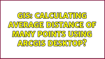 GIS: Calculating average distance of many points using ArcGIS Desktop?