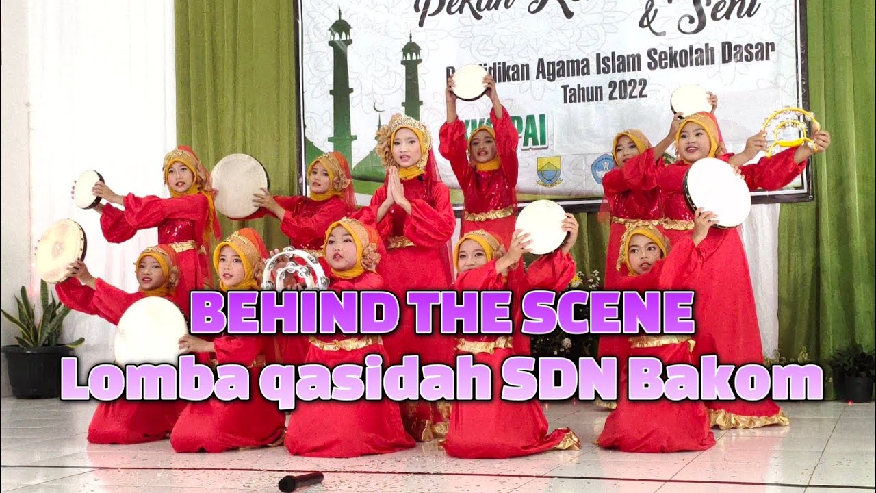 behind the scene lomba qasidah SDN BAKOM