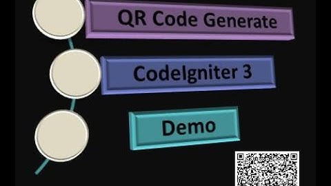 QR Code generate project #php #codeigniter #qrcode #shorts #youtubeshorts
