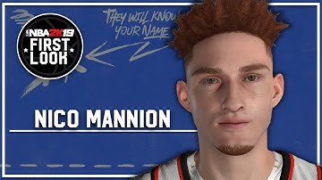 NBA 2K19 - How To Create Nico Mannion (Realistic Jumpshot)