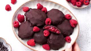Raspberry Filled Chocolate Bites