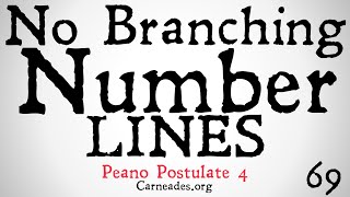 No Branching Number Lines (Peano Postulate 4)