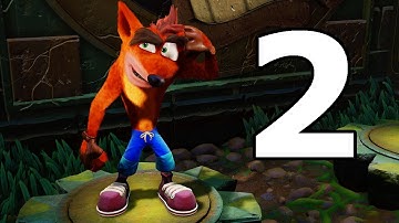 Crash Bandicoot 1 Remastered / N. Sane Trilogy Walkthrough Part 2 - No Commentary Playthrough (PS4)