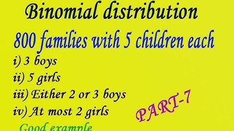 Probability of Binomial distribution explain in simple steps good example(PART-7)