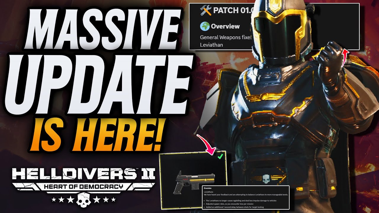 Helldivers 2 New Patch Update! They Nerfed Leviathans! - YouTube