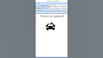 Police 🚓 symbol in ms word shortcut key #policecar #symbols #shortcutkeys #car #laptop