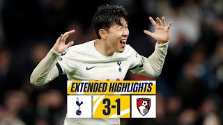 TOTTENHAM HOTSPUR 3-1 BOURNEMOUTH // EXTENDED HIGHLIGHTS // SPURS SECURE NEW YEAR’S EVE WIN