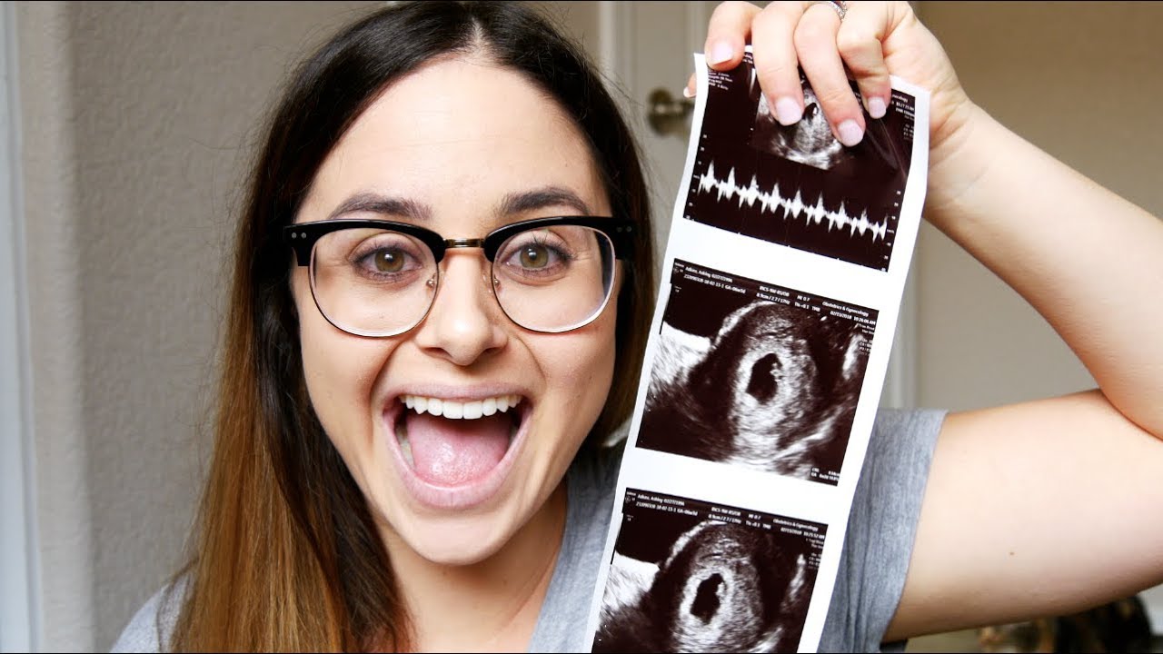 6 WEEKS PREGGO {first ultrasound + morning sickness} - YouTube