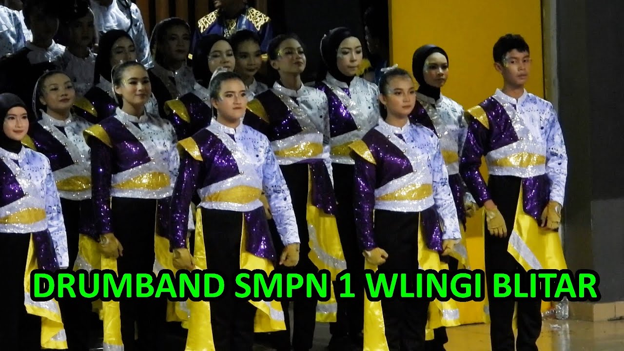DRUMBAND SMPN 1 WLINGI BLITAR - SENIOR (H3 KEDIRI MARCHING COMPETITION 8,MINGGU 3-3-2024)
