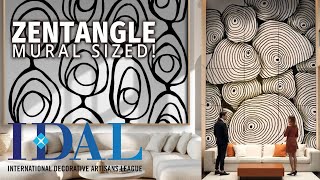 Zentangle Mural Workshop For Decorative Artists Create Tiles, Murals Portfolio Boards