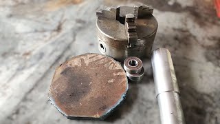 A live center tool that we can hold face to face with a lathe to keep it perfectly straight.