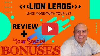 Lion Leads Review! Demo &amp; Bonuses! (How To Monetise Your Subscribers List In 2021)