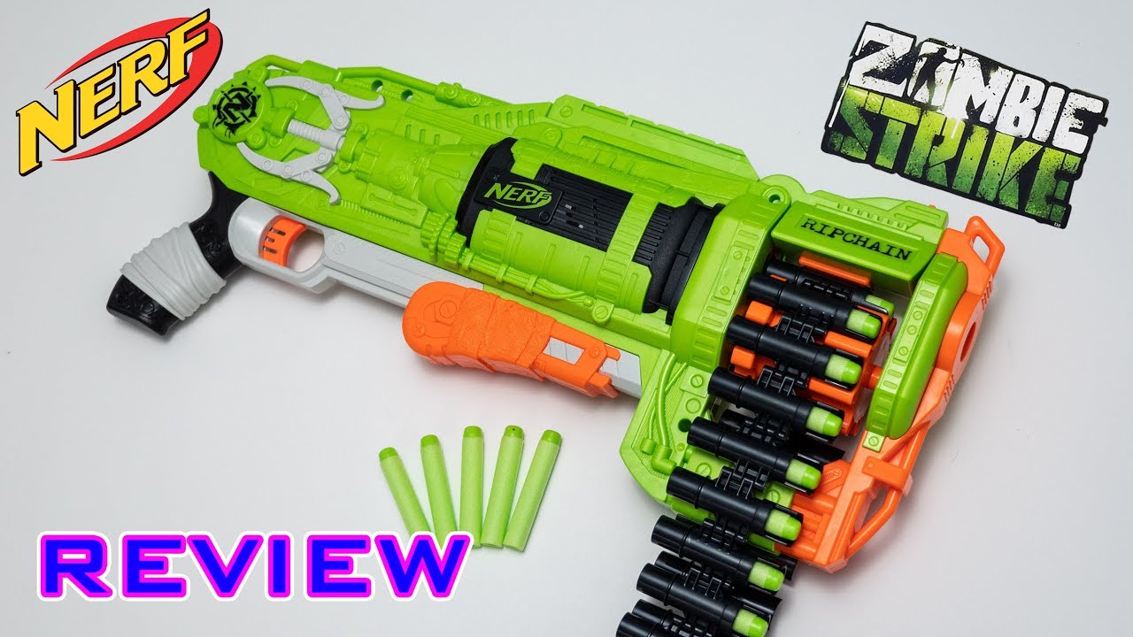 [REVIEW] Nerf Zombie Strike Ripchain | OFF THE CHAIN?! - YouTube