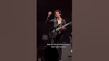 Thumbnail of Matty Healy (The 1975) getting cut off by band mid sentence PART 1