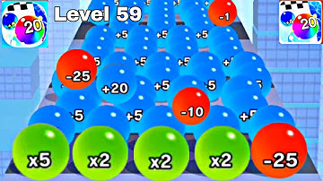 Calculate Ball All Levels Android iOS Gameplay (Level 51 - 60)
