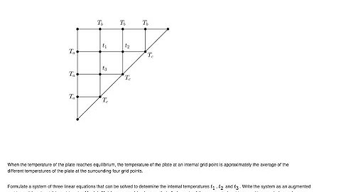 [Math] A thin metal triangular plate as pictured has its three edges held at constant temperatures