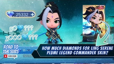 HOW MUCH 💎/DIAMONDS FOR LING LEGEND SKIN "SERENE PLUME" IN MAGIC CHESS DANCE OF GRACE EVENT | MLBB