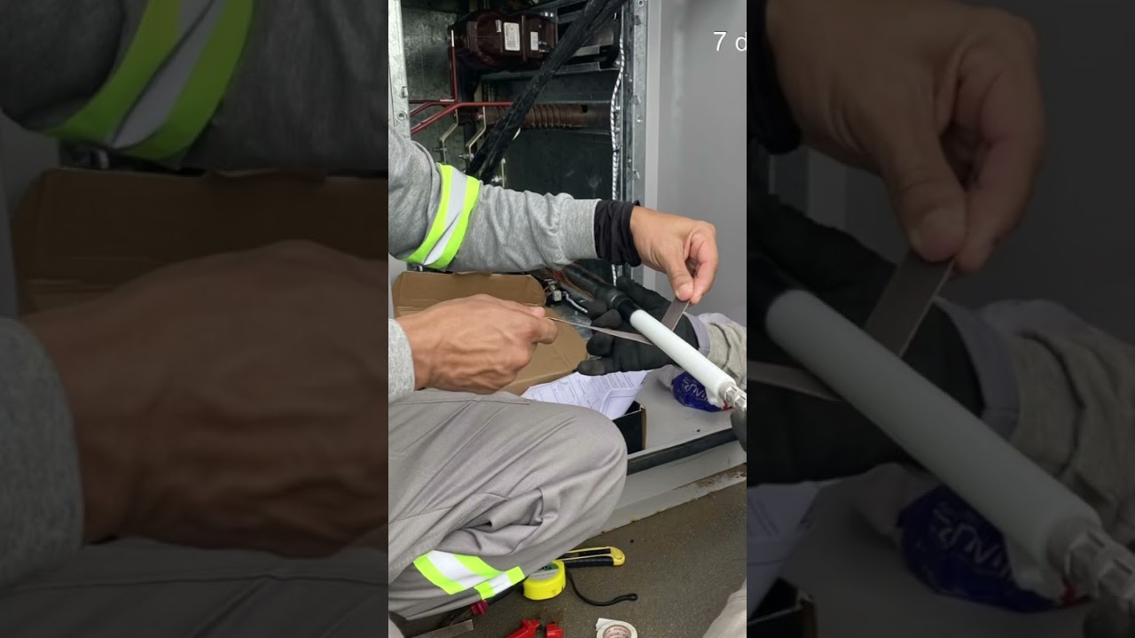 Isolamento de cabos com mufla