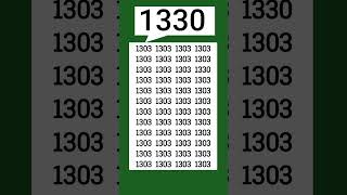 Can you spot the hidden 1330? #fypシ゚viral #fypviral #fyp #iqtest #shorts #eymath Can you spot the hidden 1330? #fypシ゚viral #fypviral #fyp #iqtest #shorts #eymath