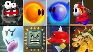 Newer Super Mario Bros. Wii - All Bosses (No Damage)