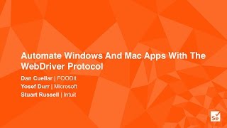 Automate Windows And Mac Apps With The WebDriver Protocol - Dan Cuellar, FOODIt screenshot 4