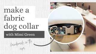 Making a Mimi Green Fabric Dog Collar