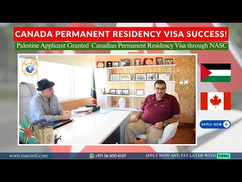 Canadian Permanent Residency Visa Granted to Palestine🇵🇸 Applicant | Canada immigration🇨🇦 #NASC