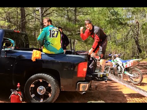 Dirt Bikes Sand Pit Riding And Hill Climbing - YouTube