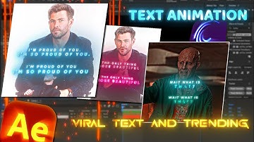 AE Text animation Like Juraij GET BETTER Text in alight motion (+Preset)
