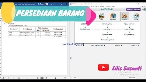 Pembahasan Cara Input Data persediaan Barang Dagangan Menggunakan Komputer Akuntansi pada MYOB