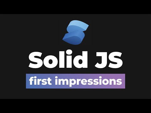 Solid JS is a game changer