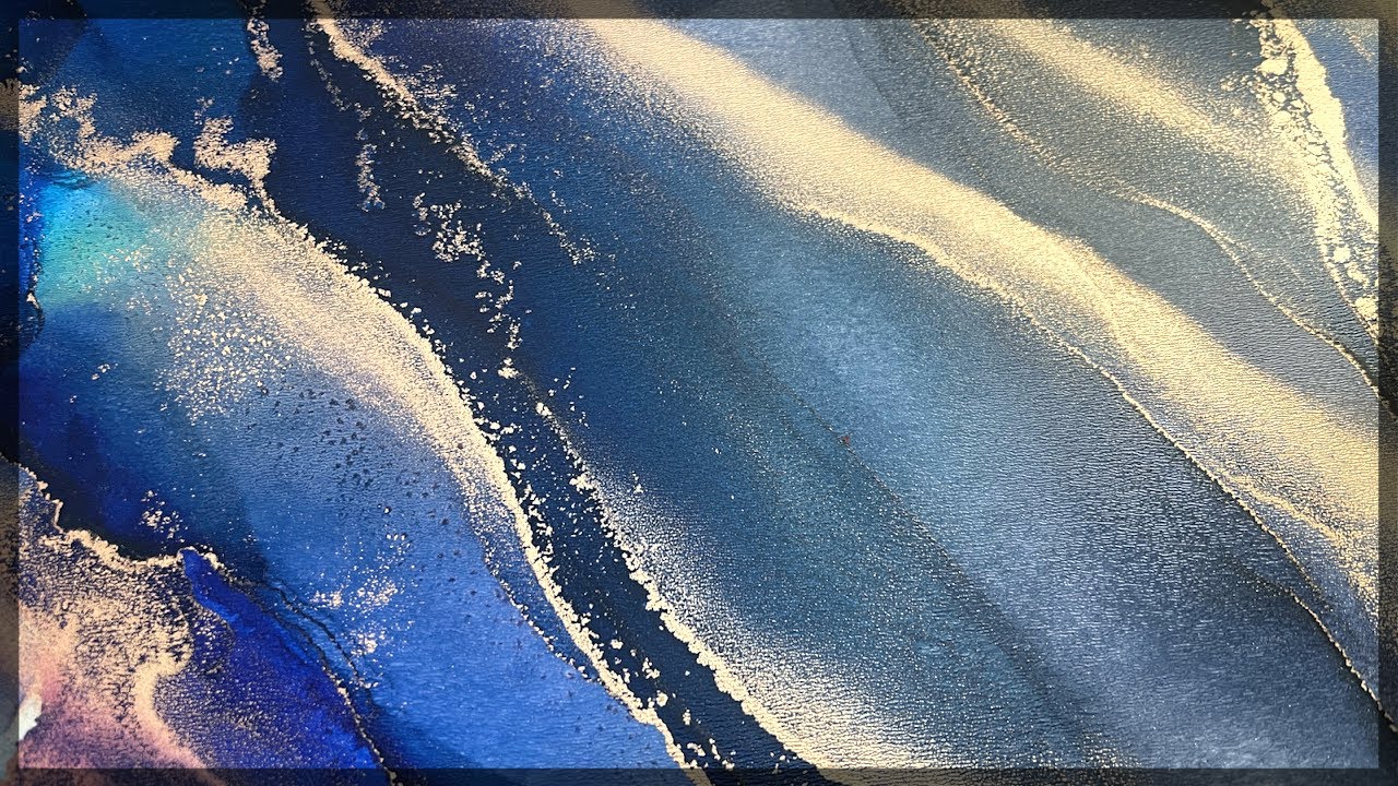Alcohol Ink Art - An Easy Beginner Abstract Painting - YouTube
