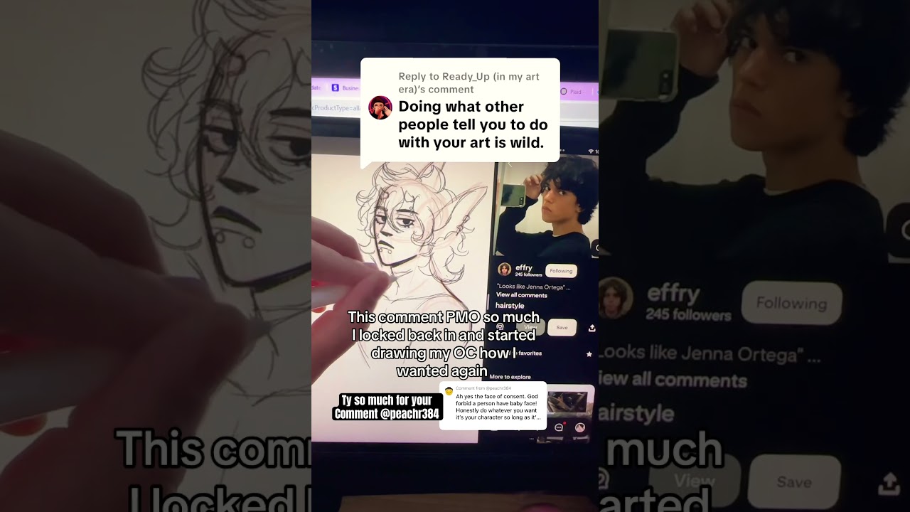 Comments will either break you or make you lock in as an artist 