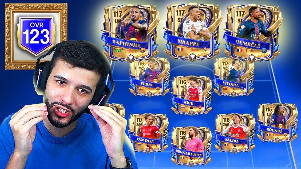 MONTEI MINHA SELEÇÃO UTOTY NO FC MOBILE! ☠️🤩