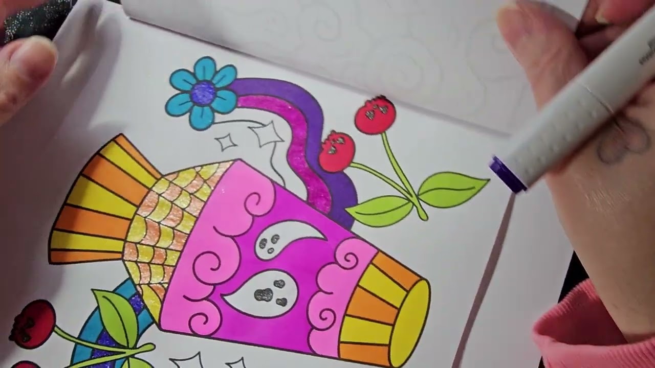 Color With Me **ASMR No Talking**👻💖